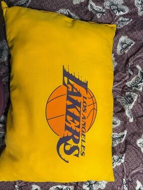 Los Angeles Lakers Yellow Logo Pillow